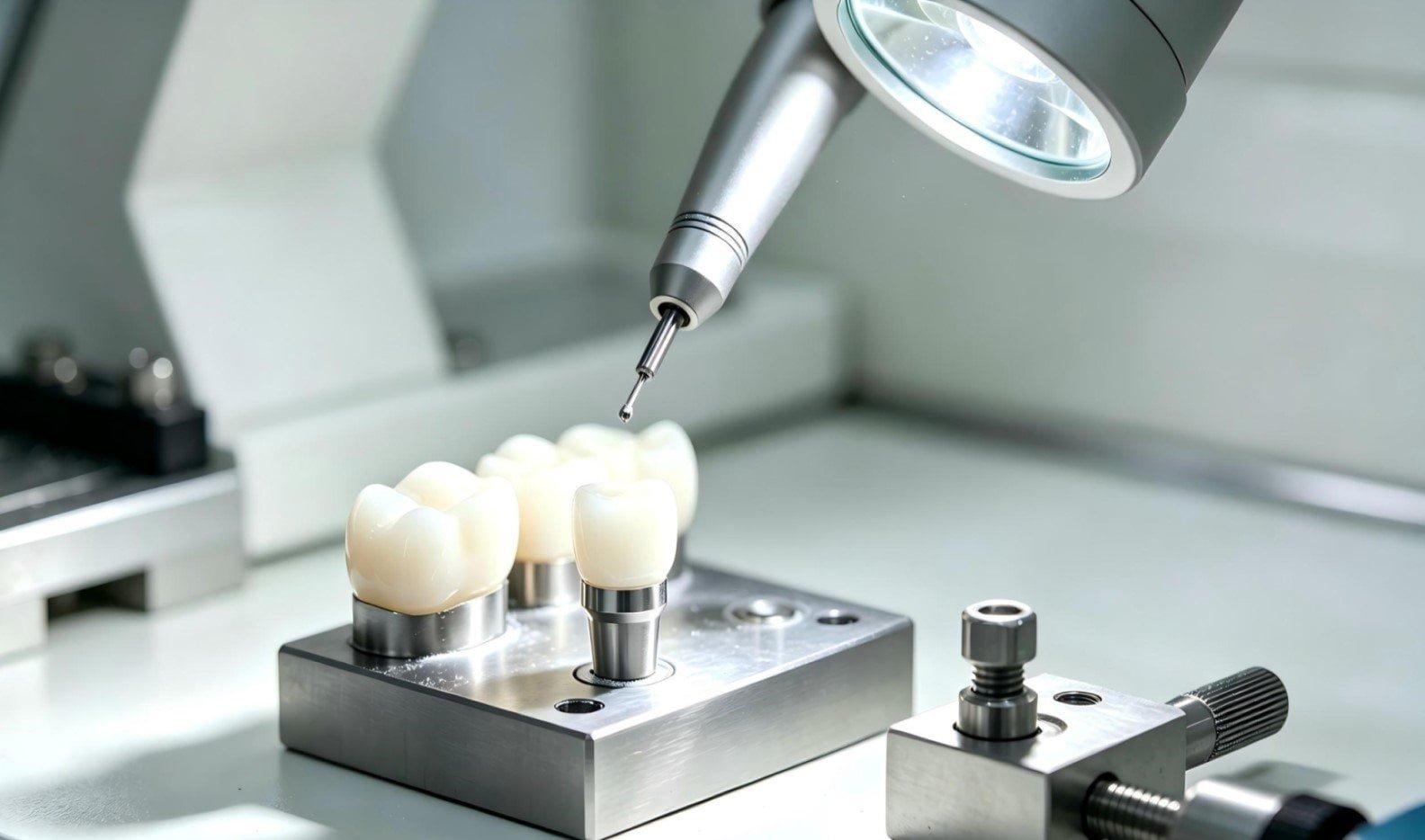 dental prosthetic carbide burrs zirconia crown finishing titanium abutment